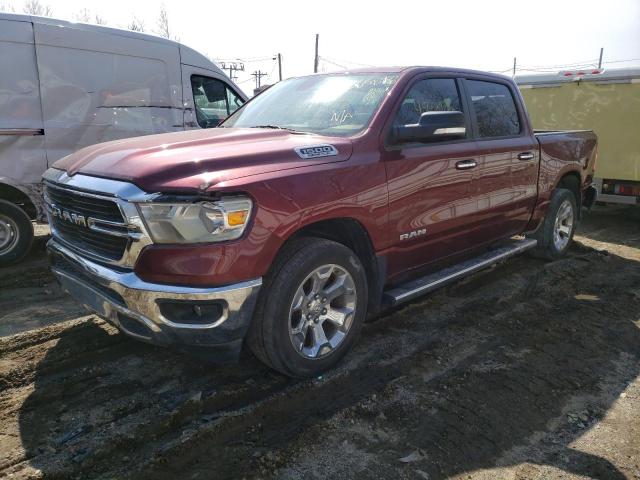 1C6RREFT8KN639574 - 2019 RAM 1500 BIG HORN/LONE STAR MAROON photo 1