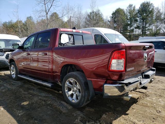 1C6RREFT8KN639574 - 2019 RAM 1500 BIG HORN/LONE STAR MAROON photo 2