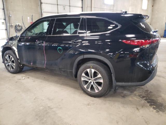 5TDGZRBH6NS568916 - 2022 TOYOTA HIGHLANDER XLE Azul foto 2