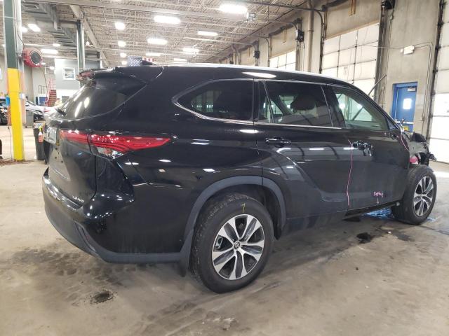 5TDGZRBH6NS568916 - 2022 TOYOTA HIGHLANDER XLE Azul foto 3