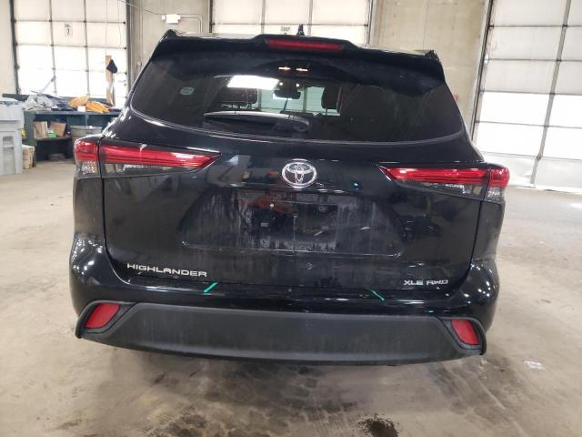 5TDGZRBH6NS568916 - 2022 TOYOTA HIGHLANDER XLE Azul foto 6