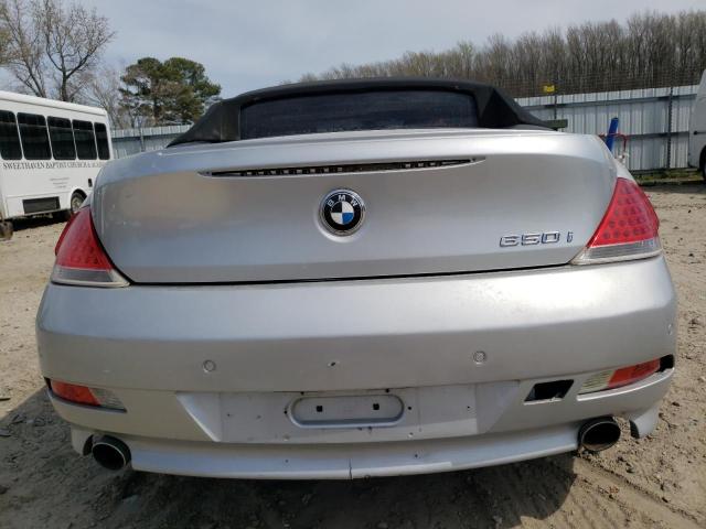 WBAEK13577CN82715 - 2007 BMW 650 I SILVER photo 6