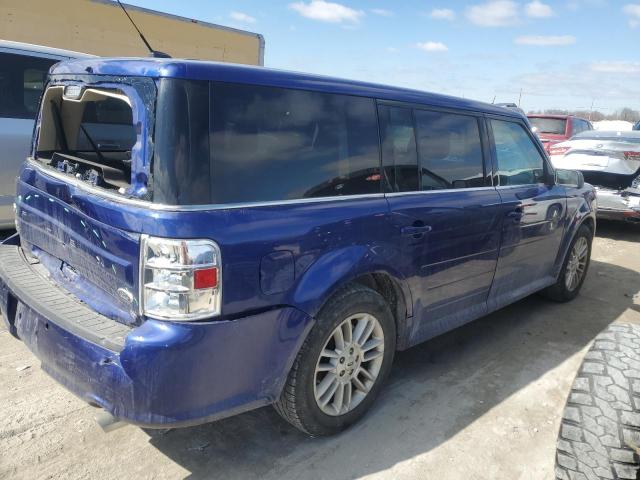 2FMHK6C89EBD24776 - 2014 FORD FLEX SEL BLUE photo 3