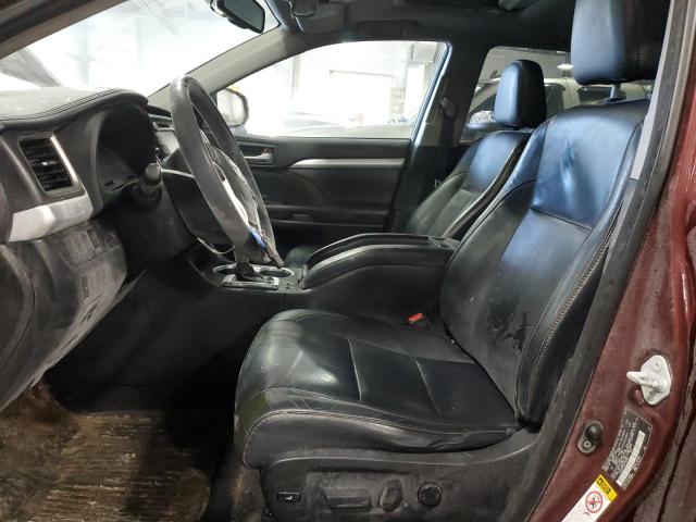 5TDJKRFH7FS163847 - 2015 TOYOTA HIGHLANDER XLE 勃艮第红 照片 7