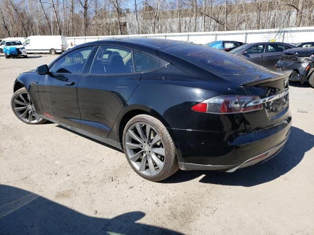 5YJSA1DP9DFP11674 - 2013 TESLA MODEL S BLACK photo 2