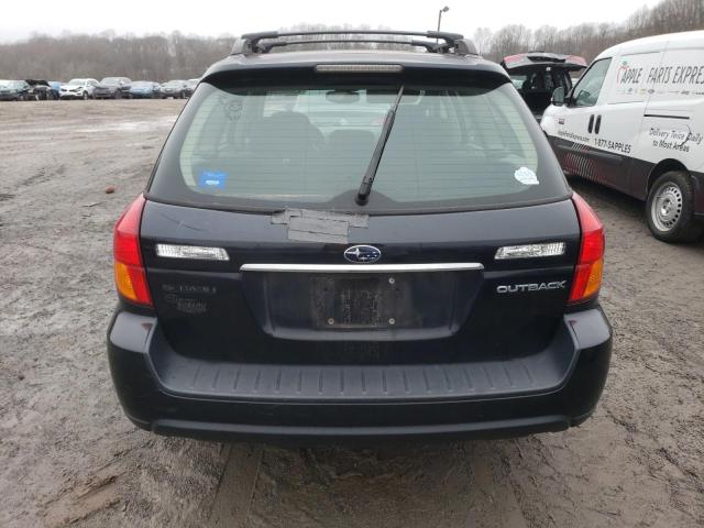 4S4BP61CX57307539 - 2005 SUBARU LEGACY OUTBACK 2.5I BLACK photo 6