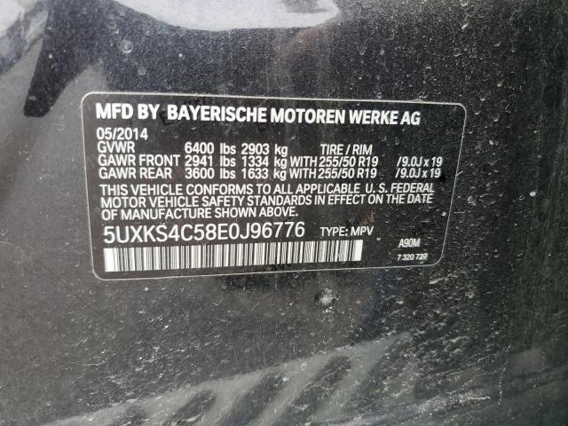 5UXKS4C58E0J96776 - 2014 BMW X5 XDRIVE35D CHARCOAL photo 13