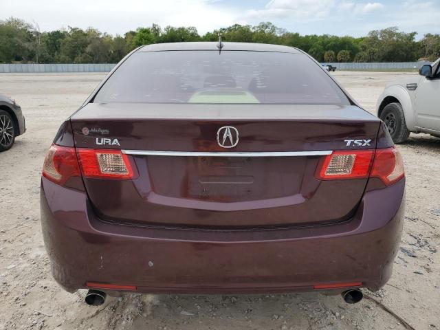 JH4CU2F46CC006913 - 2012 ACURA TSX BURGUNDY photo 6