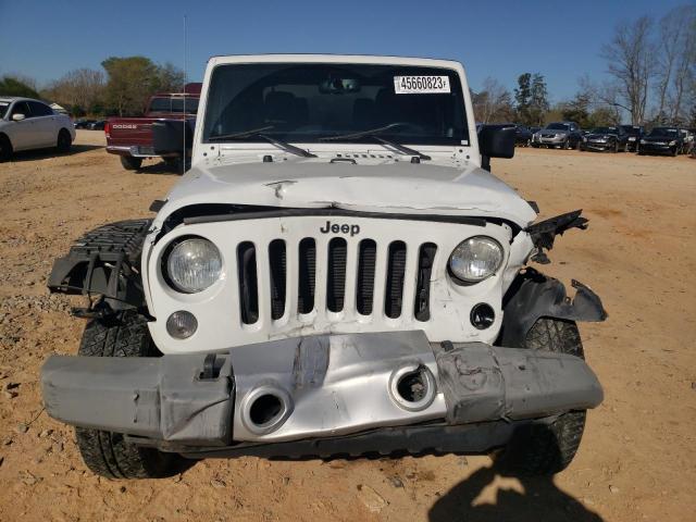 1C4AJWBG3EL310244 - 2014 JEEP WRANGLER SAHARA WHITE photo 5