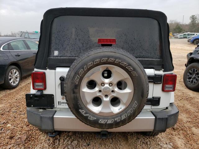 1C4AJWBG3EL310244 - 2014 JEEP WRANGLER SAHARA WHITE photo 6