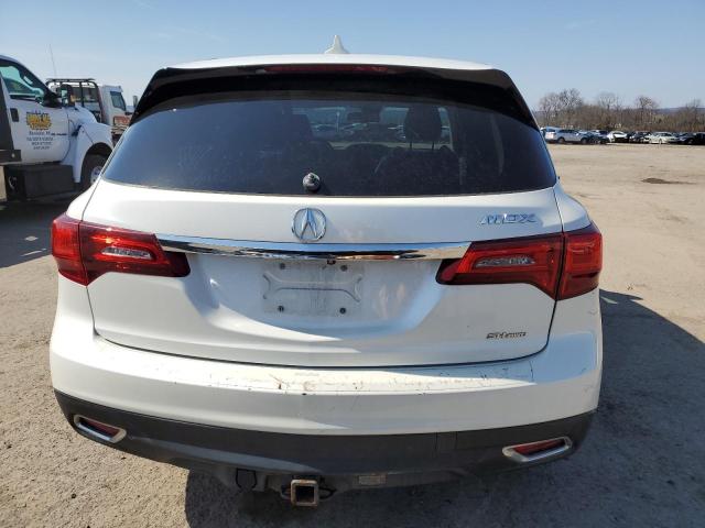 5FRYD4H46EB037292 - 2014 ACURA MDX TECHNOLOGY WHITE photo 6