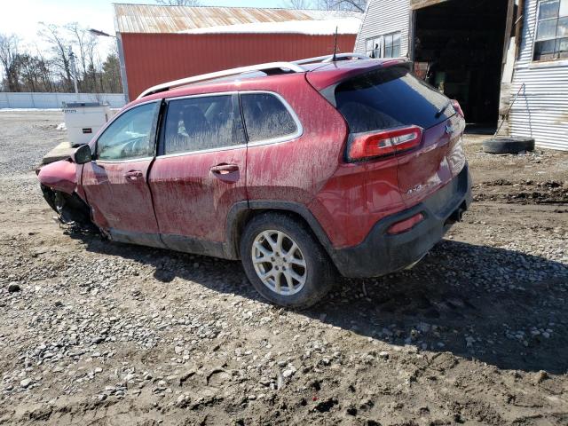 1C4PJMCS5HW651875 - 2017 JEEP CHEROKEE LATITUDE RED photo 2