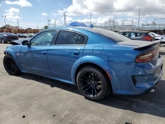 2C3CDXGJ7MH544025 - 2021 DODGE CHARGER SCAT PACK BLUE photo 2
