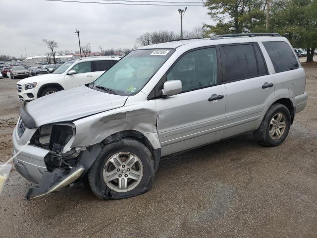 2HKYF18543H590508 - 2003 HONDA PILOT EXL SILVER photo 1