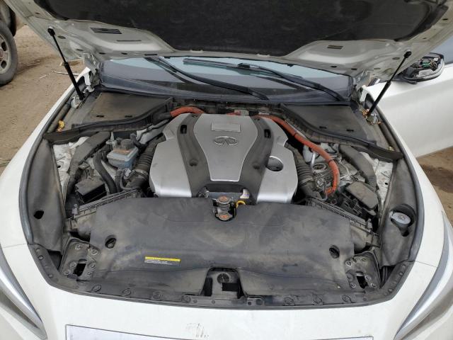 JN1AV7AR3GM530139 - 2016 INFINITI Q50 HYBRID WHITE photo 11