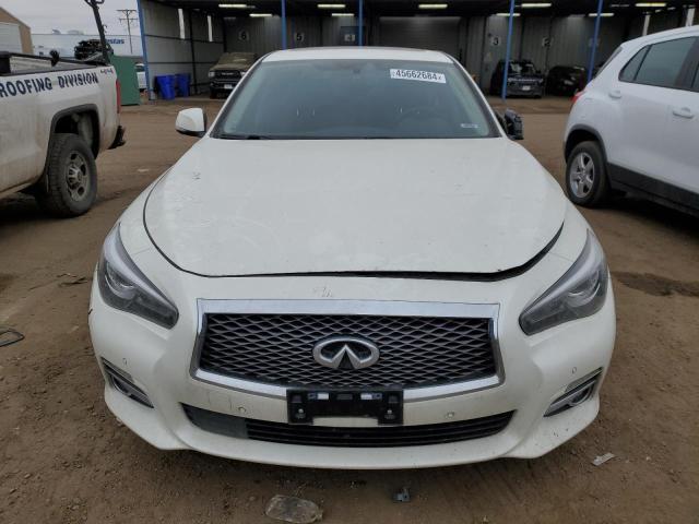 JN1AV7AR3GM530139 - 2016 INFINITI Q50 HYBRID WHITE photo 5