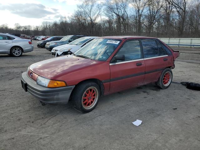 1FAPP14J2MW162479 - 1991 FORD ESCORT LX BURGUNDY photo 1