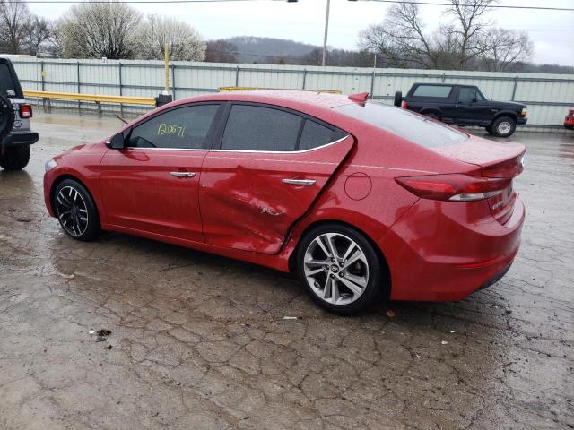 5NPD84LF3HH152046 - 2017 HYUNDAI ELANTRA SE RED photo 2