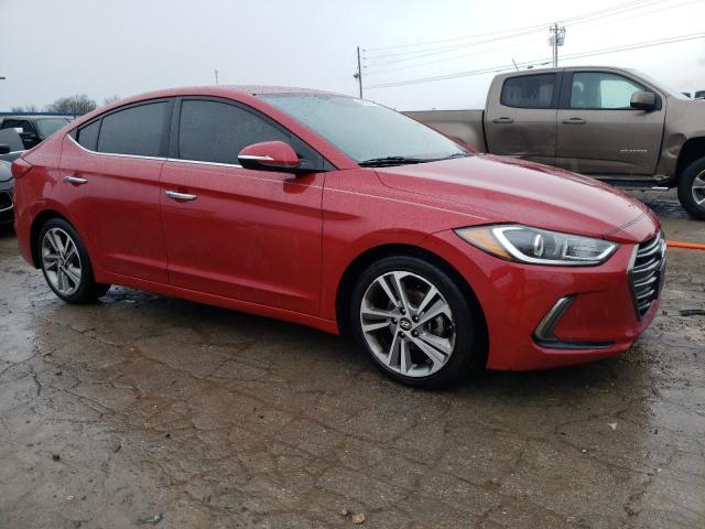 5NPD84LF3HH152046 - 2017 HYUNDAI ELANTRA SE RED photo 4