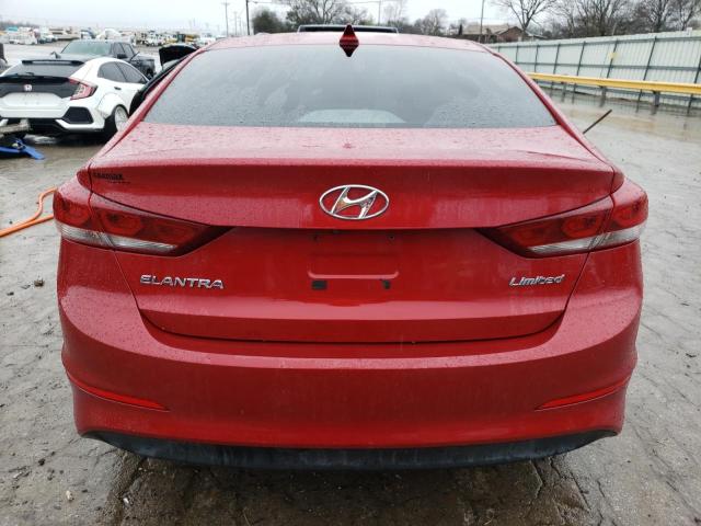 5NPD84LF3HH152046 - 2017 HYUNDAI ELANTRA SE RED photo 6