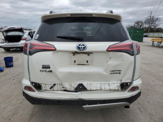 JTMDJREVXHD110369 - 2017 TOYOTA RAV4 HV LIMITED WHITE photo 6