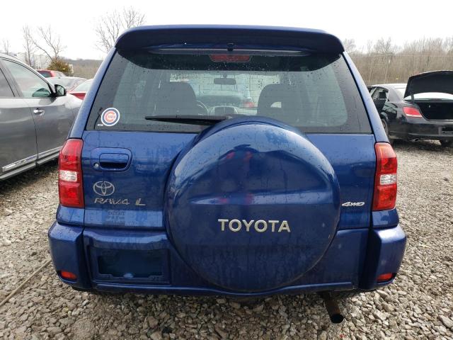 JTEHD20V446018160 - 2004 TOYOTA RAV4 BLUE photo 6