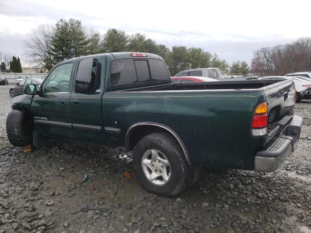 5TBRT34101S185631 - 2001 TOYOTA TUNDRA ACCESS CAB GREEN photo 2