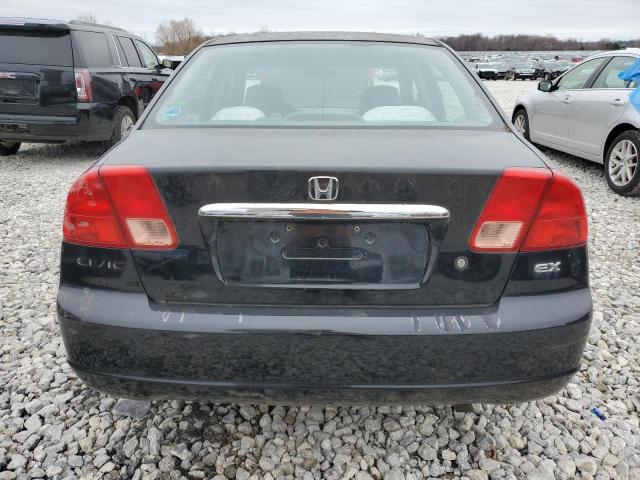 1HGES26771L064585 - 2001 HONDA CIVIC EX BLACK photo 6