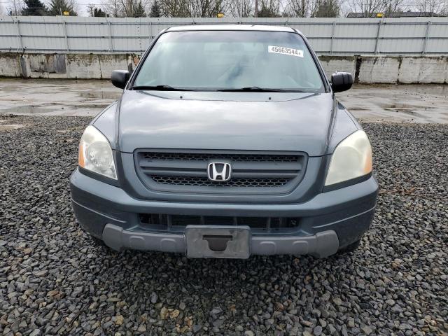 2HKYF18163H588787 - 2003 HONDA PILOT LX CHARCOAL photo 5