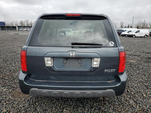 2HKYF18163H588787 - 2003 HONDA PILOT LX CHARCOAL photo 6