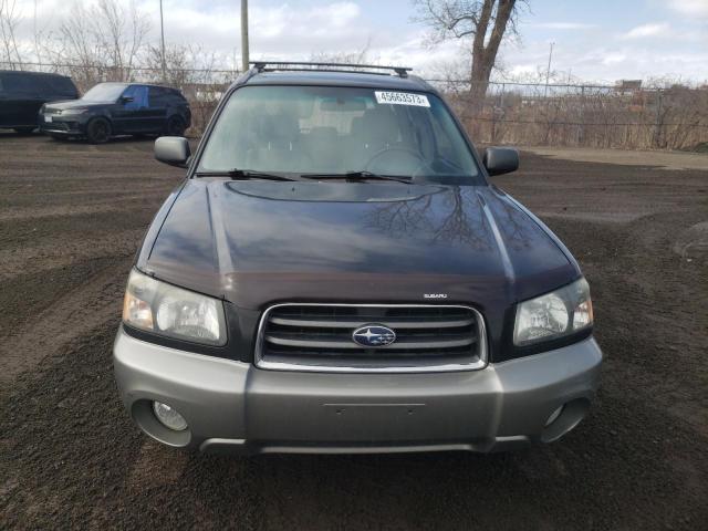 JF1SG65603H738381 - 2003 SUBARU FORESTER 2.5XS შავი ფოტო 5