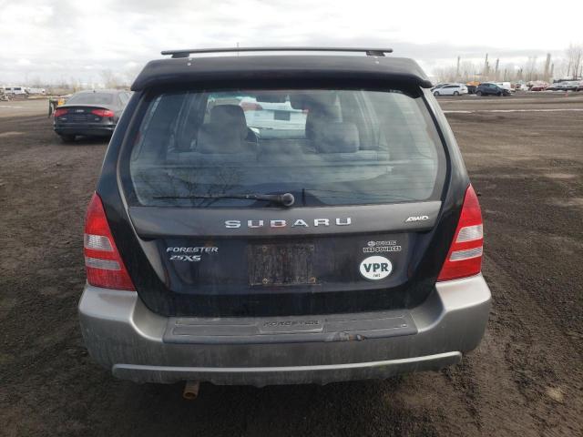 JF1SG65603H738381 - 2003 SUBARU FORESTER 2.5XS შავი ფოტო 6