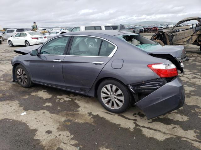 1HGCR3F80DA044325 - 2013 HONDA ACCORD EXL GRAY photo 2