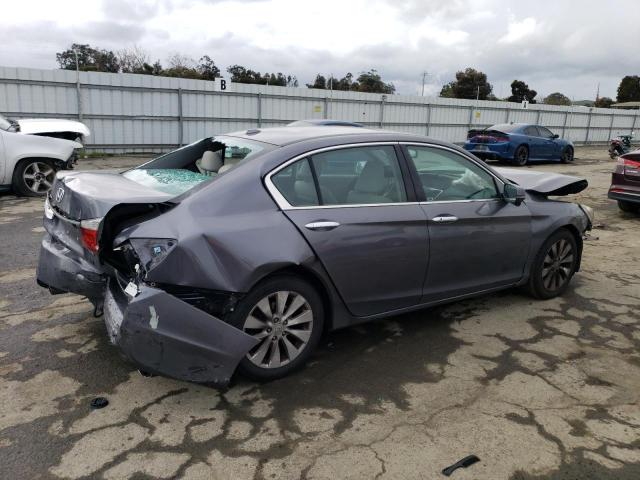 1HGCR3F80DA044325 - 2013 HONDA ACCORD EXL GRAY photo 3