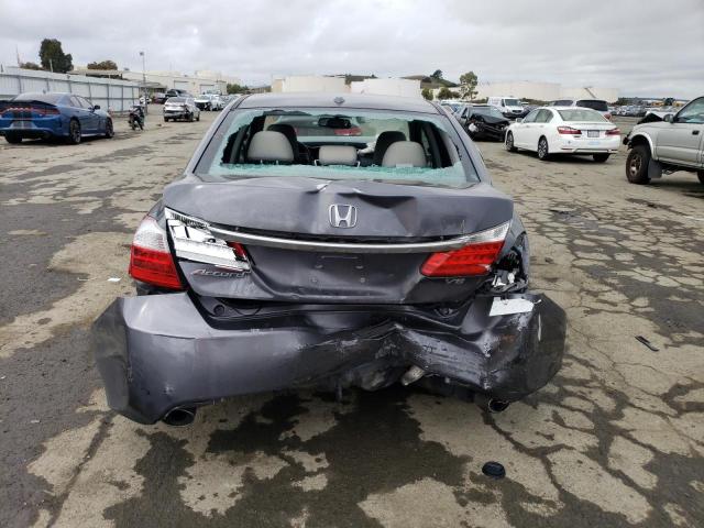 1HGCR3F80DA044325 - 2013 HONDA ACCORD EXL GRAY photo 6