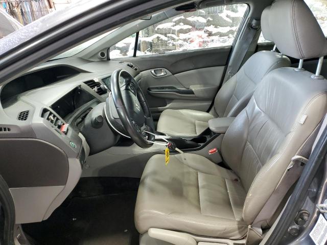 2HGFB2F94CH540667 - 2012 HONDA CIVIC EXL ნაცრისფერი ფოტო 7
