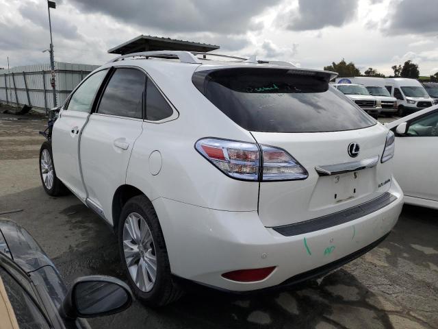 JTJBC1BA9C2430286 - 2012 LEXUS RX 450 WHITE photo 2