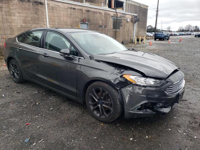 3FA6P0H75JR162348 - 2018 FORD FUSION SE GRAY photo 4