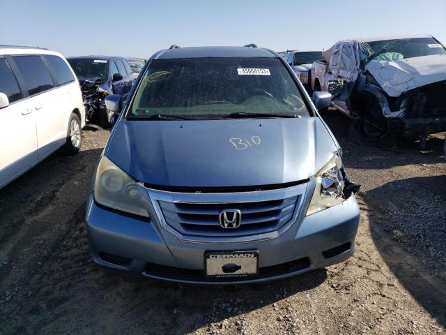 5FNRL38458B011211 - 2008 HONDA ODYSSEY EX BLUE photo 5