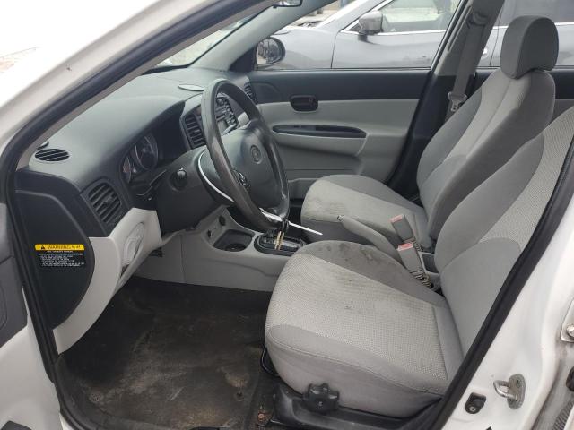 KMHCN46C69U327849 - 2009 HYUNDAI ACCENT GLS WHITE photo 7