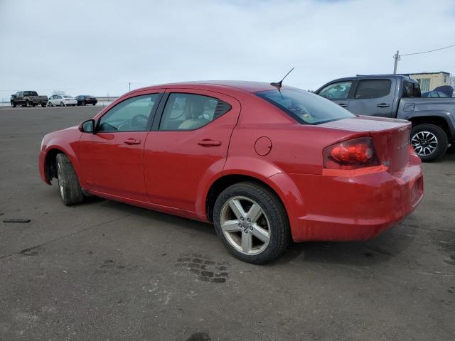 1C3CDZCB2CN122812 - 2012 DODGE AVENGER SXT RED photo 2