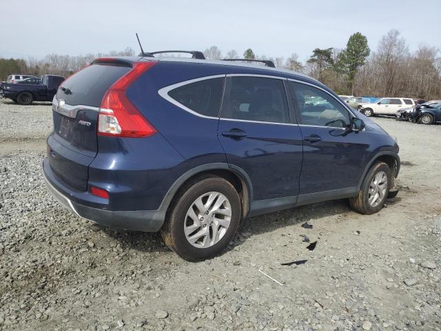 2HKRM4H77FH663744 - 2015 HONDA CR-V EXL BLUE photo 3