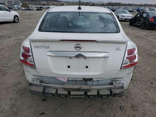 3N1AB6AP2CL624423 - 2012 NISSAN SENTRA 2.0 WHITE photo 6