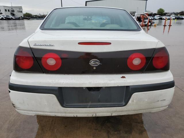 2G1WF52E949291293 - 2004 CHEVROLET IMPALA WHITE photo 6