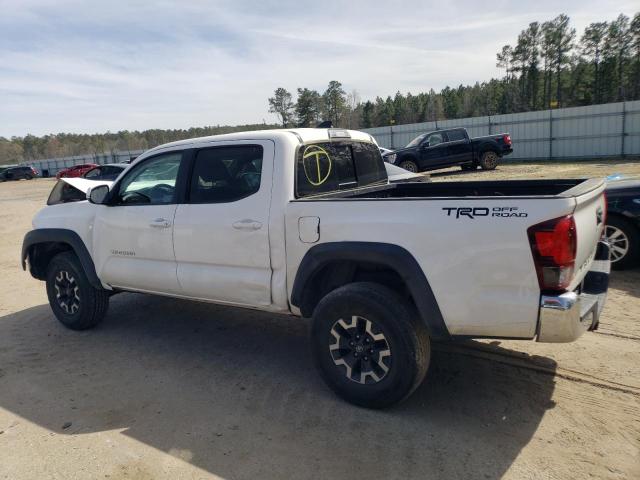 3TMAZ5CN6KM103115 - 2019 TOYOTA TACOMA DOUBLE CAB WHITE photo 2