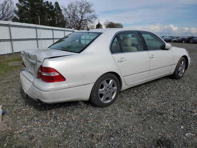 JTHBN36F050176463 - 2005 LEXUS LS 430 WHITE photo 3