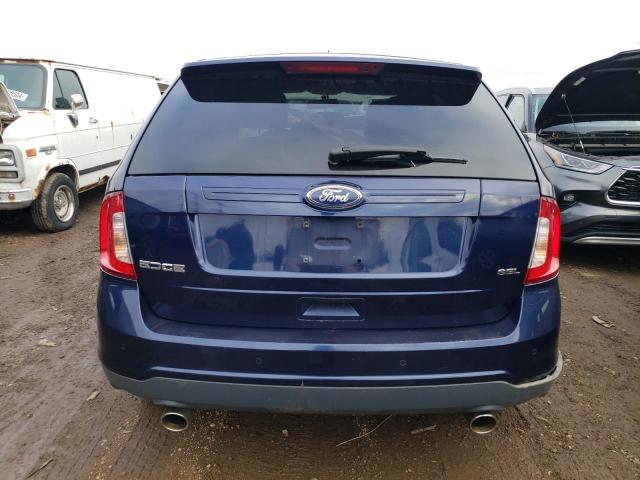 2FMDK3JC9BBA29824 - 2011 FORD EDGE SEL BLUE photo 6