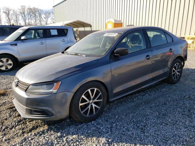 3VW2K7AJ7EM328567 - 2014 VOLKSWAGEN JETTA BASE 灰色 照片 1