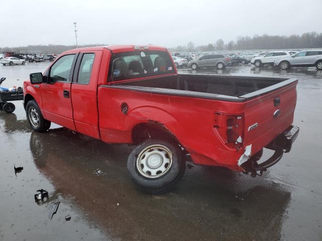 1FTEX1CW7AKB57845 - 2010 FORD F150 SUPER CAB RED photo 2