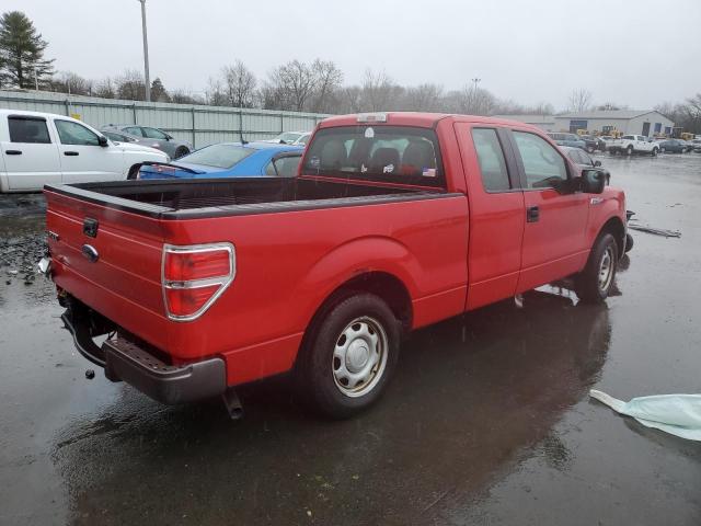 1FTEX1CW7AKB57845 - 2010 FORD F150 SUPER CAB RED photo 3